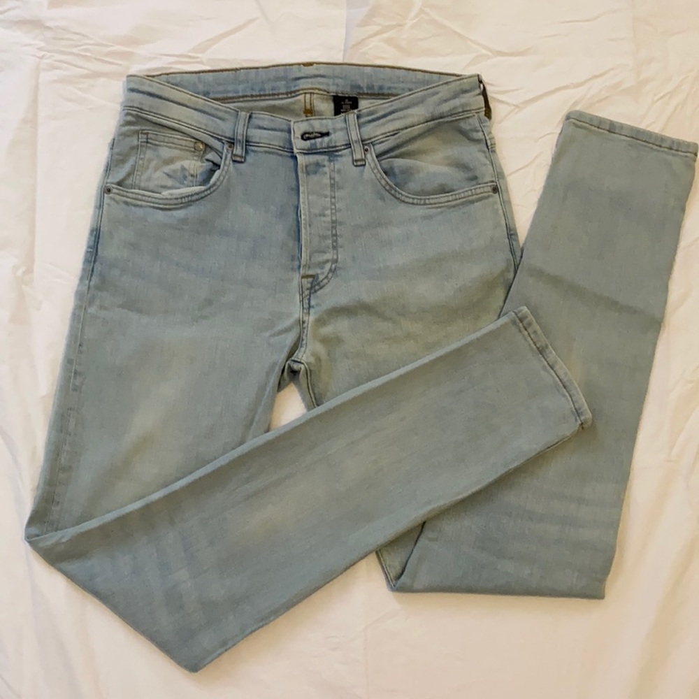 Mens jeans, light blue, skinny